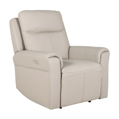 Russo Electric Recliner Chair - Stone
