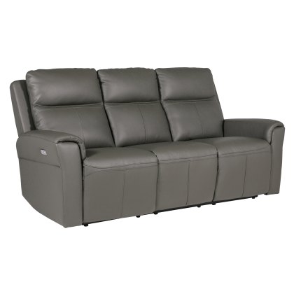 Russo 3 Seater Electric Recliner - Ash
