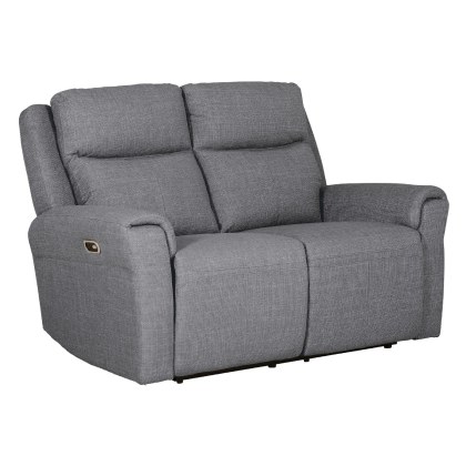 Russo 2 Seater Electric Recliner - Charcoal