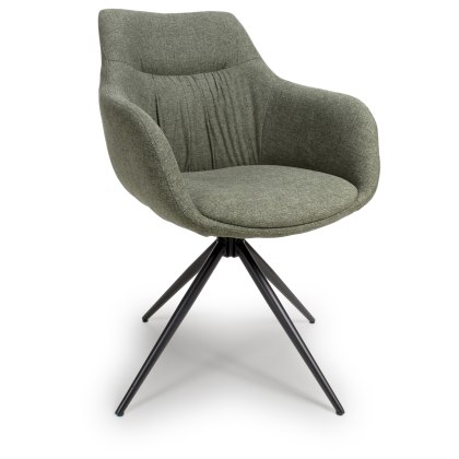 Boden Swivel Dining Armchair in Sage