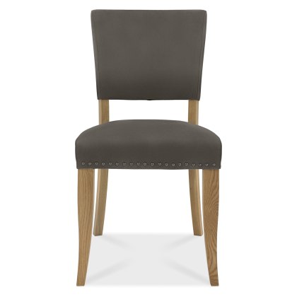 Indus Upholstered Chair - Dark Grey (Pair)