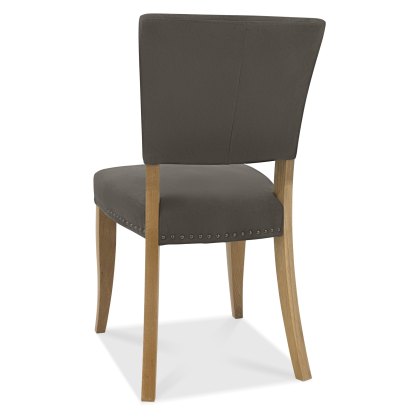 Indus Upholstered Chair - Dark Grey (Pair)