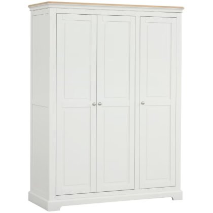 Ludlow Painted Triple Wardrobe with Shelves