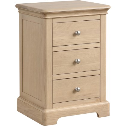 Ludlow Oak 3 Drawer Bedside