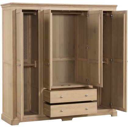 Ludlow Oak Quad Wardrobe