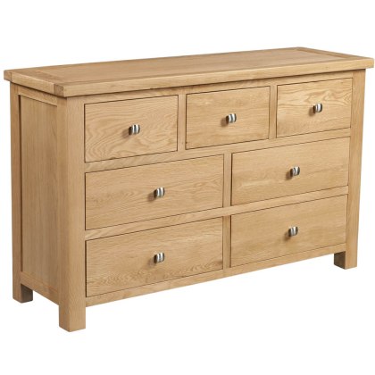 Dodford Oak 3 Over 4 Drawer Chest