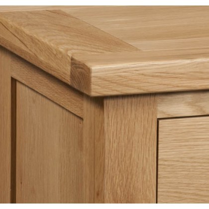 Dodford Oak Triple Wardrobe with 3 Drawers