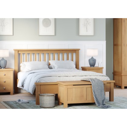 Dodford Oak Low Foot End Bed