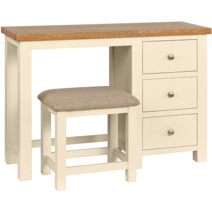 Dodford Painted Single Pedestal Dressing Table and Stool