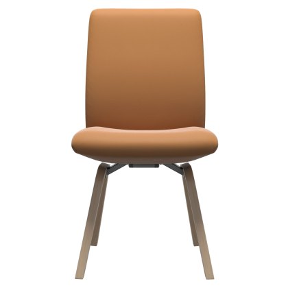 Stressless Quickship Laurel Large Low Back D200 Dining Chair in Batick New Caramel with Oak Stressless Quickship Laurel Large Low Back D200 Dining Chair in Batick New Caramel with Oak