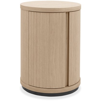 Vega Scandi Oak Round Lamp Table Vega Scandi Oak Round Lamp Table