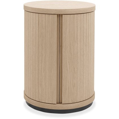 Vega Scandi Oak Round Lamp Table Vega Scandi Oak Round Lamp Table