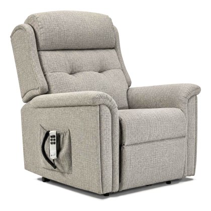 Sherborne Roma Dual Motor Riser Recliner Chair in Napoli Silver