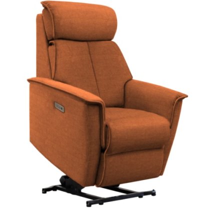 G Plan Kelson Fabric Dual Elevate Chair with Headrest and Lumbar
