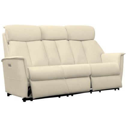 G Plan Kelson Leather 3 Seater Power Recliner Sofa with Headrest and Lumbar