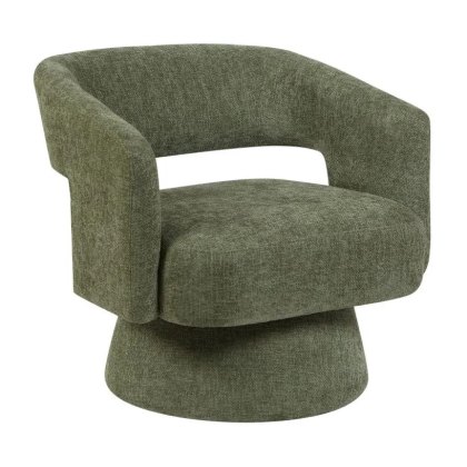 Orla Swivel Accent Chair - Green