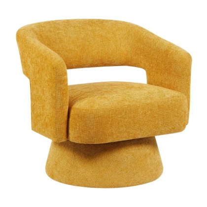 Orla Swivel Accent Chair - Ochre