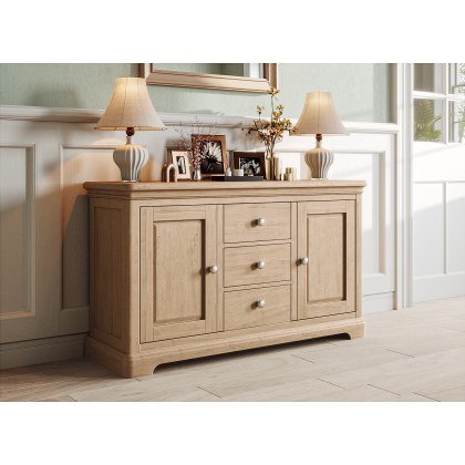 Ludlow Oak 2 Door 3 Drawer Sideboard Ludlow Oak 2 Door 3 Drawer Sideboard