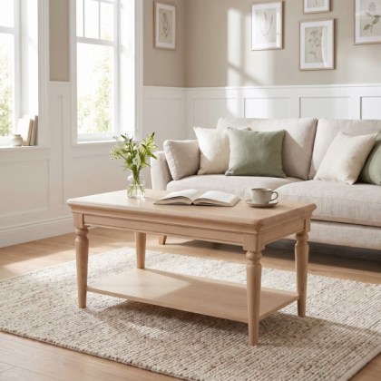 Ludlow Oak Coffee Table with Shelf Ludlow Oak Coffee Table with Shelf