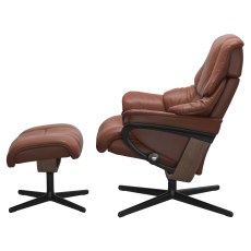 Stressless Reno Cross Base Chair with Footstool