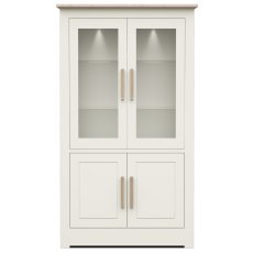 Modo Dining Wide 4 Door Glazed Cabinet Modo Dining Wide 4 Door Glazed Cabinet