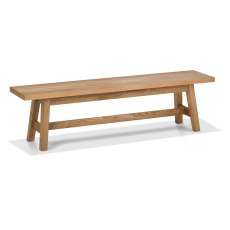 Camden Rustic Oak Small Bench