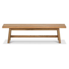 Camden Rustic Oak Small Bench
