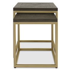 Athena Fumed Oak Nest of Tables
