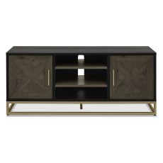 Athena Fumed Oak TV Unit with Doors
