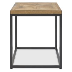 Indus Rustic Oak Lamp Table