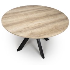 Manhattan 120cm Round Table in Oak