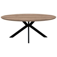 Manhattan 180cm Oval Table in Light Walnut Manhattan 180cm Oval Table in Light Walnut