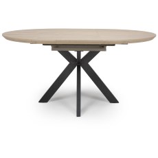 Manhattan Extending 120-160cm Round Dining Table in Oak