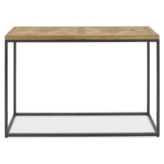 Indus Rustic Oak Narrow Console Table