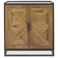 Indus Rustic Oak Drinks Cabinet