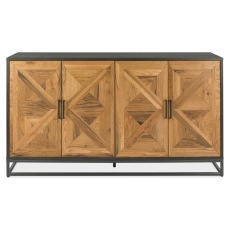 Indus Rustic Oak Wide Sideboard