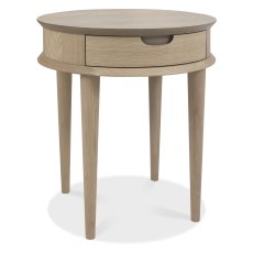 Dansk Scandi Oak Lamp Table With Drawer