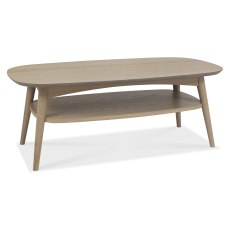Dansk Scandi Oak Coffee Table With Shelf