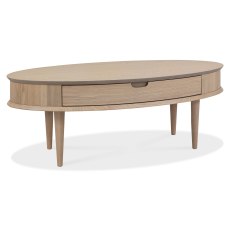 Dansk Scandi Oak Coffee Table With Drawer