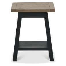 Camden Weathered Oak & Peppercorn Lamp Table