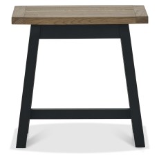 Camden Weathered Oak & Peppercorn Side Table
