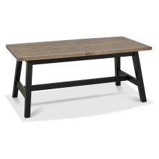 Camden Weathered Oak & Peppercorn 4-6 Extending Dining Table