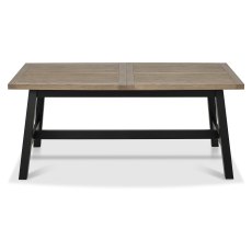 Camden Weathered Oak & Peppercorn 4-6 Extending Dining Table