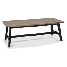 Camden Weathered Oak & Peppercorn 6-8 Extending Dining Table