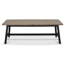 Camden Weathered Oak & Peppercorn 6-8 Extending Dining Table