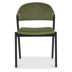 Camden Peppercorn Upholstered Chair - Cedar Velvet (Pair)