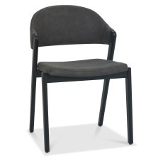 Camden Peppercorn Upholstered Chair - Dark Grey (Pair)