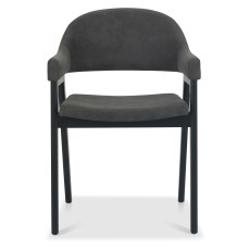 Camden Peppercorn Upholstered Armchair - Dark Grey (Pair)