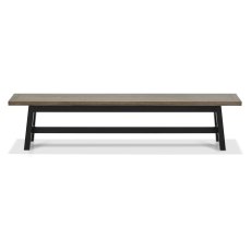 Camden Weathered Oak & Peppercorn Large Bench