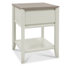 Bergen Grey Lamp Table with Drawer